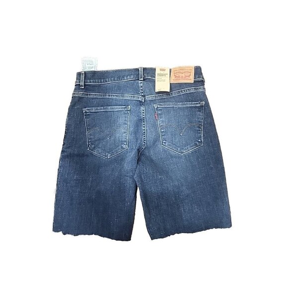 Levi's 4 Bermuda Shorts Mid-rise W/sculpt NWT Womens 4 27 - Picture 2 of 8